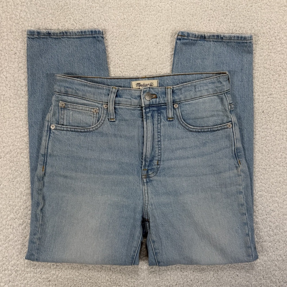 Madewell Perfect Vintage Jean Womens 26P (28x25) High Rise Mom Minimalist Casual